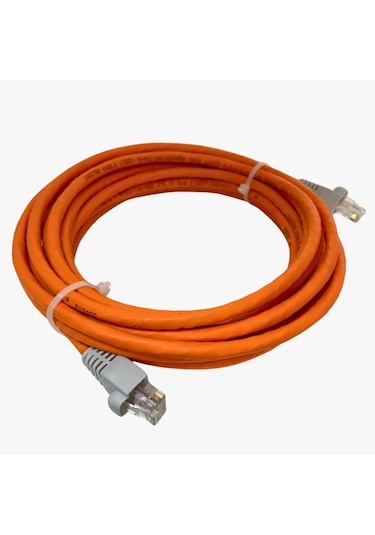 Cat6 Patch Kablo 2 Metre U/utp Lszh %100 Saf Bakır Cu/cu 1 Gigabit - Turuncu