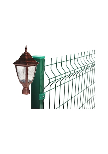 Panel Çim Çit Kare Tabanlı Kare Direk Üstü Bahçe Armatürü (486565617)