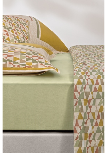 Puffy Yasmin Tek Kişilik Pike Takımı - Yağ Yeşili