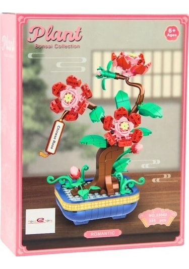 Bricks Plant Koleksiyonu Çin Gülü Chinese Rose Bonsai Yapı Seti 325 Parça