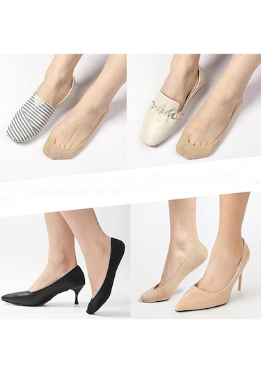 6'lı Kadın Pamuklu İnce Mini Görünmez Suba Çorap 001