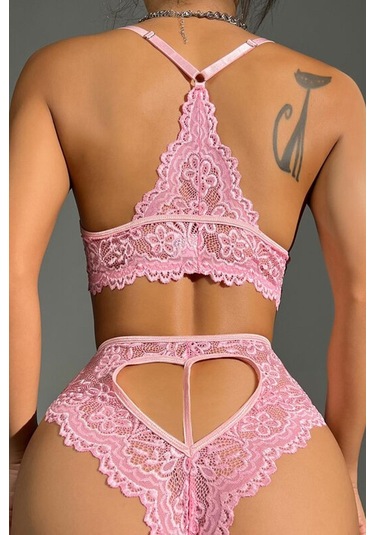 For Dreams 8455 Dantel Bralet Sütyen Takım 001