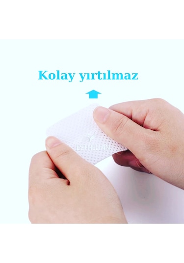 Esthelian İpek Kirpik Protez Tırnak için Tüysüz Makyaj Mendili