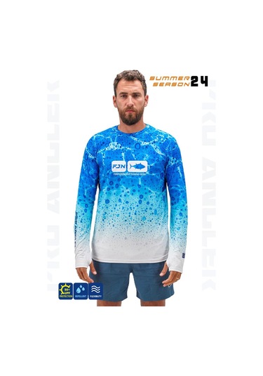 Fujin Pro Angler S24 T-shirt Blue Ocean Mavi