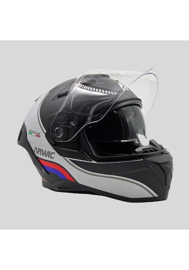 Arwıc AR939 Retroline Ece-R 22.06 Full Face Motosiklet Kaskı Gri