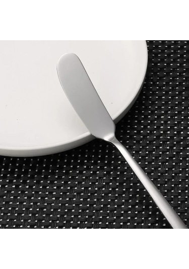 Kangvka 304 Paslanmaz Çelik 2'li Tereyağı / Peynir Sürme Bıçağı - Gümüş Ve Altın Renk Seçenekli, Ev Ve Restoran Kullanıma Uygun Altın - Gümüş