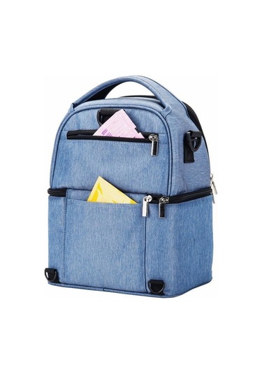 Ebitda Xindoker Elektrikli Süt Pompası Çantası - Mavi Mavi Yalıtımlı Saklama Çantası Mavi