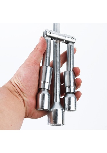 Sones 350mm Katlanır Çapraz Kol Araba Lastiği Anahtarı, Özellikler: 17/19/21/23mm