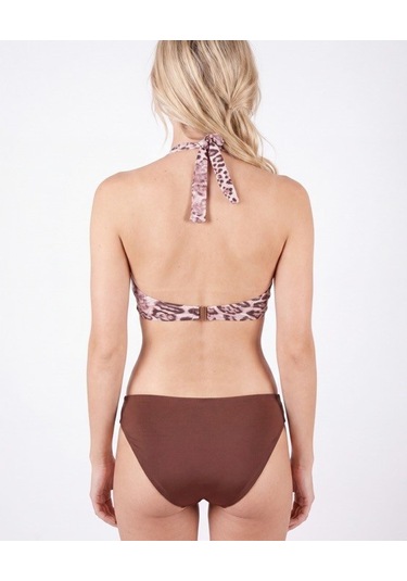 Nbb Bayan Leopar Desenli Bikini Mayo 51701 Çok Renkli