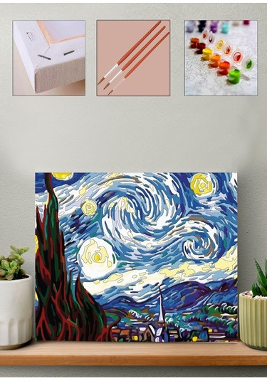 Sayılarla Boyama Seti - Yıldızlı Gece