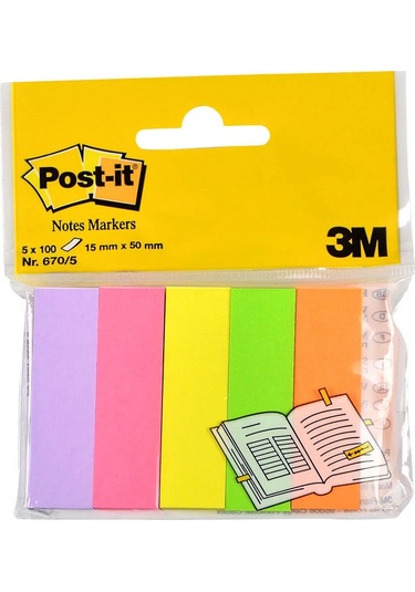 Post-it 670-5 Not Sayfa İşareti 5 Renk