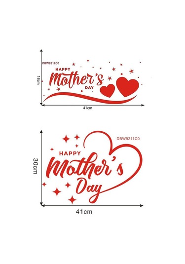 Anneler Günü Duvar Çıkartmaları Siyah 2 2 Siyah 2-2 Diğer