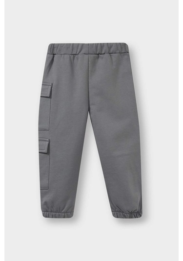 Defacto Erkek Bebek Beli Lastikli Eşofman Altı F5088a525augr211 Gri