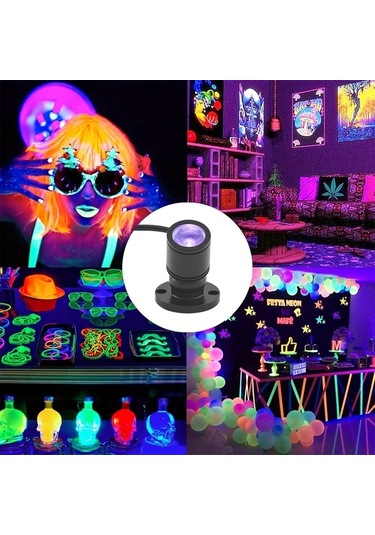 Willowhaven 4 Adet Altın Led Uv Siyah Işık, Floresan Ve Dekorasyon Aydınlatma Altın Rengi