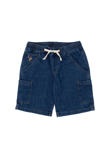 U.s. Polo Assn. Erkek Çocuk Mavi Şort Jean 50304264-dn0022 Mıd Blue