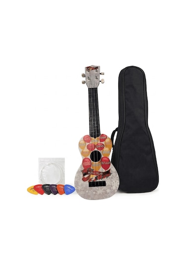 Soprano Ukulele Yeni Yıl Desenli