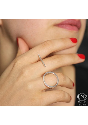 925 Ayar Gümüş Çift Parmak Yüzük