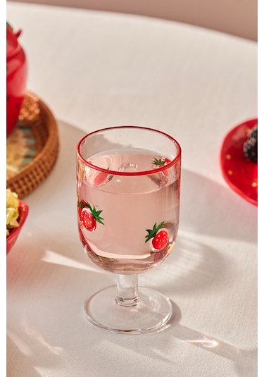 Karaca Strawberry Kadeh 390 ml Kırmızı