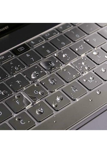 Arabulalaca Huawei Uyumlu HKD-W76 Matebook 14S Türkçe Q Silikon Klavye Koruyucu