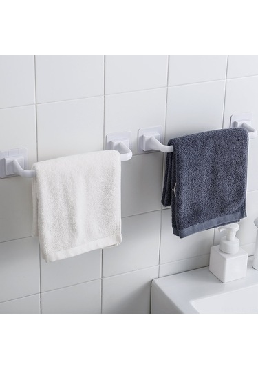 Gajeena Küçük Siyah 2630 Deliksiz Duvar Kurulu Mutfak Banyo Havlu Mendil Tencere Kapak Rafı Diğer