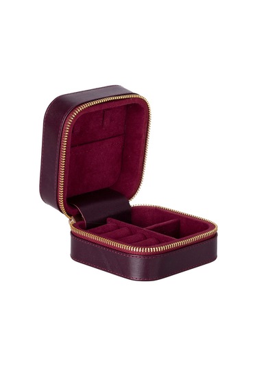 Amanda Burgundy Bloom Medium Gerçek Deri Takı Çantası Bordo
