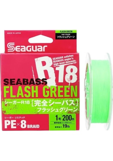 Seaguar R18 Seabass 8b Flash Green 150m İp Misina Kalınlık Mm : 0,15mm
