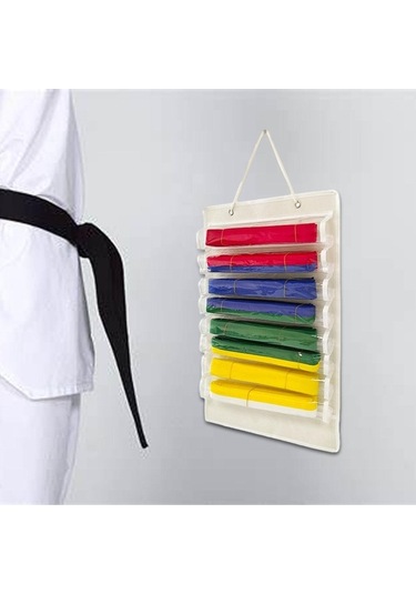 Pazly Suntek Karate Kemer Düzenleyici Hafif Keçe Taşınabilir Beyaz - Spor Aksesuarı Beyaz