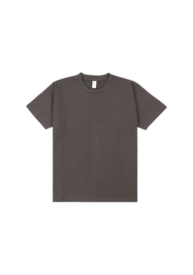 Yeni Japon Ağır Pamuklu Kısa Kollu Koyu Gri Koyu Gri