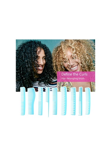 Suofeng 9 Parça Unisex Saç Fırçası & Masajlı Tarak Seti - Islak/kuru Şekillendirme, Dolaşma Önleyici Ev & Salon Bakımı İçin