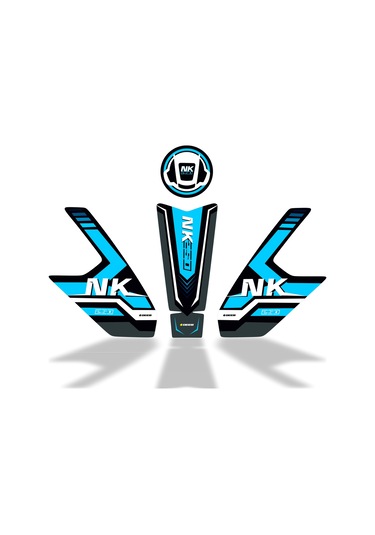 250 Nk 2023 Uyumlu Deeb Model X Tank Pad Set Siyah Mavi