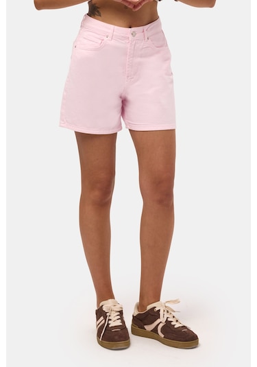 Itsbasic Kadın Light Pembe Diana 6s6-98 Relax Mom Fit Denim Şort