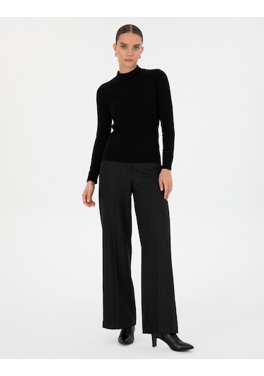 Pierre Cardin Kadın Siyah Kazak /triko 50315768-vr046 Siyah