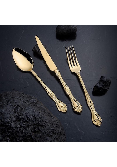 Nehir Lalezar Titanyum Gold Full Altın Parlak 89 Parça Kutulu Çat Altın