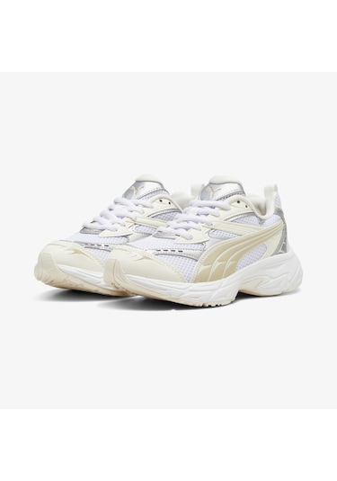 Puma Morphic Metallic Wns Kadın Krem Spor Ayakkabı Düz 397298 Krem