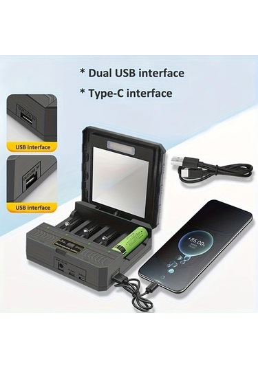 Besthome1 Dream011 Siyah 1 Bilgisayar Gunes Enerjisi İle Sarj Edilebilir Banka Kamp Ve Acik Hava İçin Sarj Cihazi