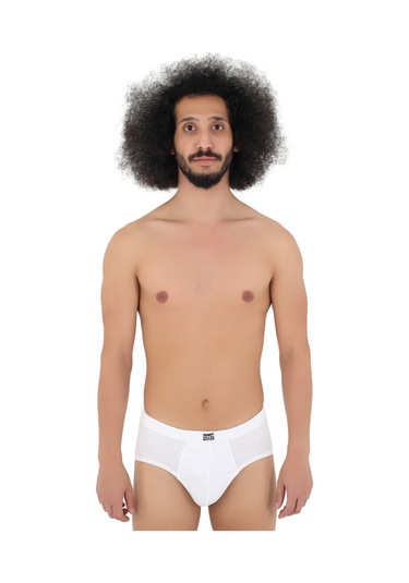 Cnt Erkek Slip Külot Likralı 3'lü Premium Paket Beyaz