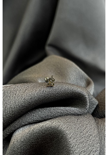 Şık Yılan Tasarım Piercing 316L Paslanmaz Çelik Silver Gümüş Renk Gümüş