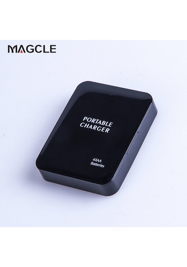 Powerbank 4x Aa Pil Acil Usb Güç Bankası Şarj Cihazı Telefon İçin Taşınabilir Şarj Cihazı + 2a Kablo