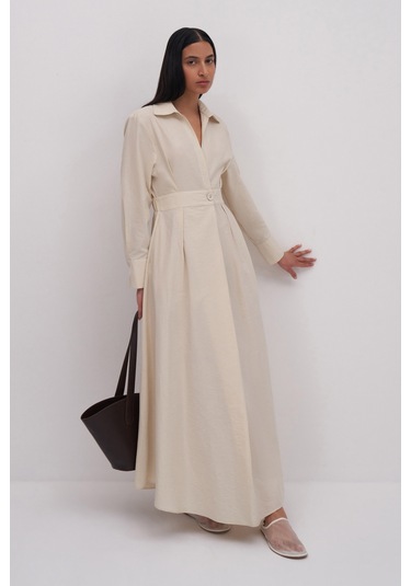 Miha Maxi Elbise Ekru