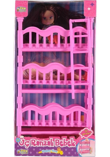 Can Oyuncak Kutuda Üç Ranzalı Bebek K899-38