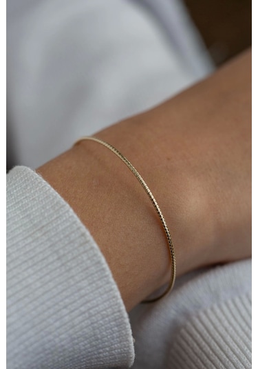 Çgk Çiğdem Gürel Kuyumculuk 14 Ayar Şık Altın Bileklik Çok Renkli