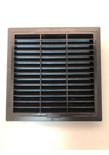 Fan Panjur Havalandırma Menfezi Siyah W:250 X H:250 Mm