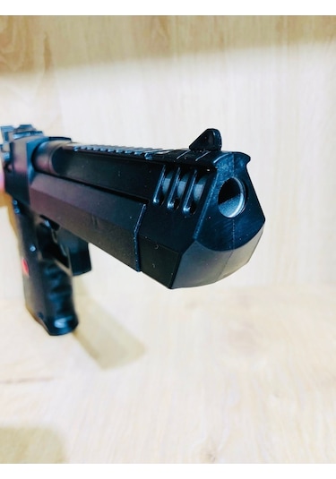 Büyük Boy 30x15 Cm Şarjörlü Boncuklu Plastik Silah 1 Adet