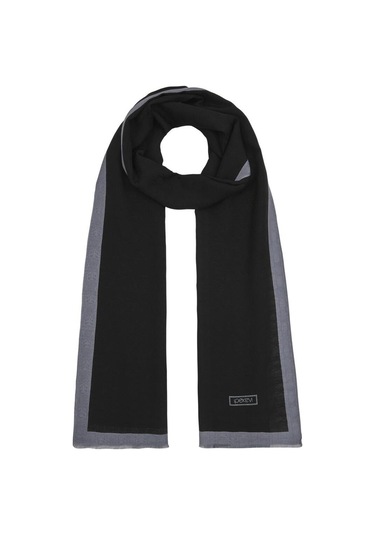 İpekevi Monogram Şal - Siyah Gri - Siyah Gri