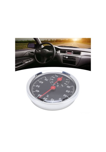 Springsun Alüminyum Tıpkıçlı Dijital Olmayan Sicaklık Ve Nem Ölçer -30 C/+70 C Aralığında Ev, Araç, Seracılık İçin Duvar Montajlı Veya Masaüstü Kullanıma Uygun