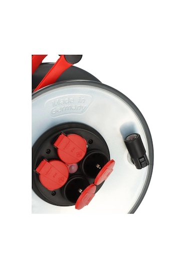 Brennenstuhl Professional Steelcore Serisi H07rn-f 3g2.5 Kablolu Sigorta Şalterli Ip44 Lisanslı 25 Metre Makaralı Priz