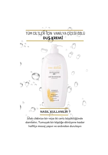 Byphasse Caresse Vanilya Çiçeği Özlü Kremli Duş Jeli 2 L