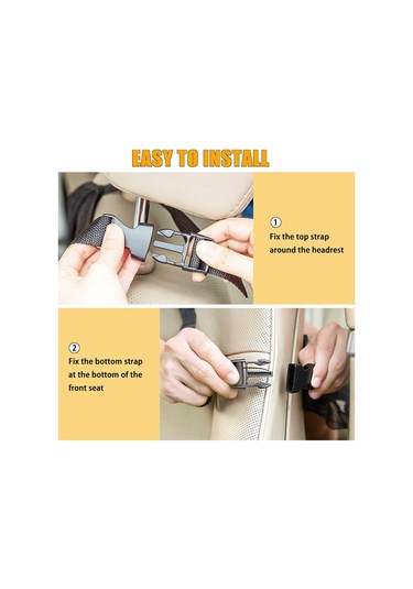 Singree Oksford Kumaş Araba Arka Koltuk Organizörü, Çoklu Cepli Saklama Çantası, Araba İçini Düzenlemek İçin Kolay Kurulum Tek Adet