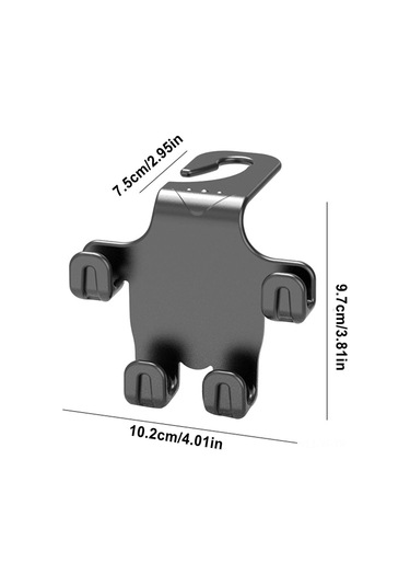 Yifomall Oto Arka Koltuk Mutfaklı Kanca - Abs Malzeme, 400g Ağırlık, 10.2x9.7cm Boyut, Çanta/şemsiye Sabitleyici, Zararsız Kurulum, Oto Aksesuarı