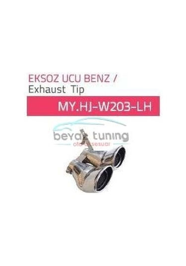 Mercedes W203 Çiftli Egzoz Ucu